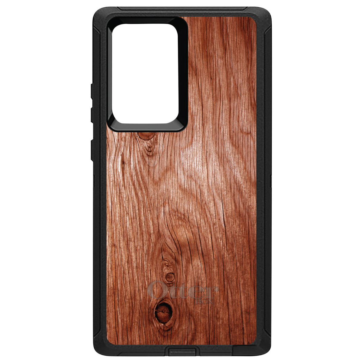 Orange Weathered Wood Grain Print OtterBox Defender Case for iPhone & Galaxy, view 13