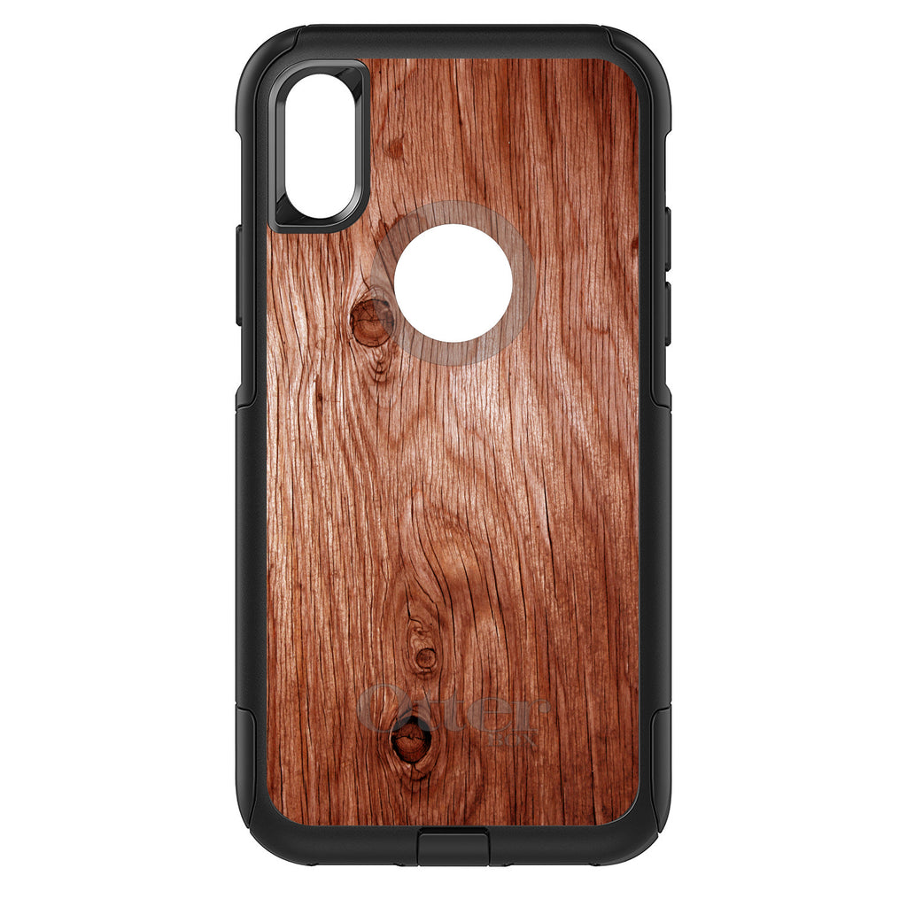 Orange Weathered Wood Grain Print OtterBox Commuter Case for iPhone & Galaxy, view 3