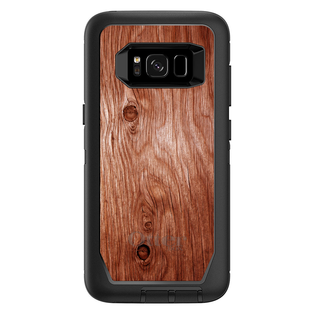 Orange Weathered Wood Grain Print OtterBox Defender Case for iPhone & Galaxy, view 12
