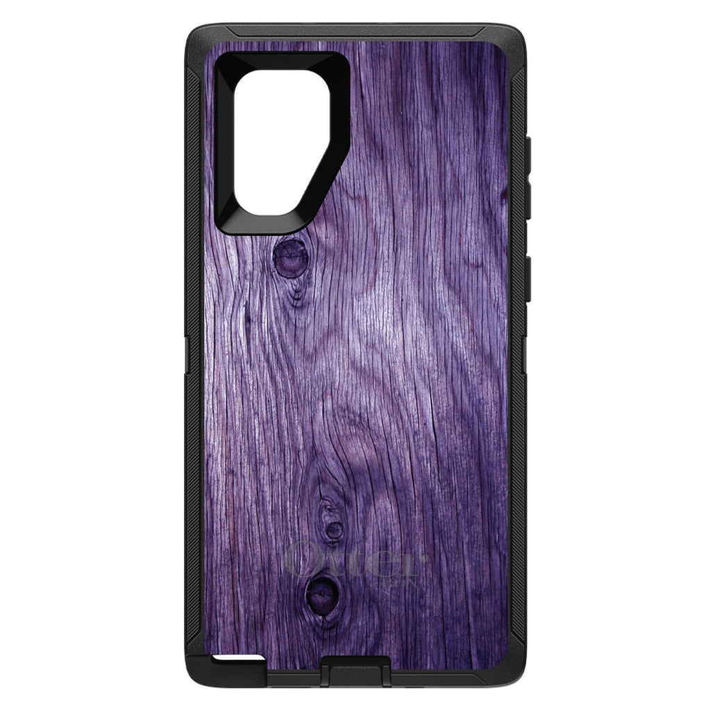 Purple Weathered Wood Grain Print OtterBox Defender Case for iPhone & Galaxy, view 14