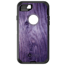 DistinctInk™ OtterBox Defender Series Case for Apple iPhone / Samsung Galaxy / Google Pixel - Purple Weathered Wood Grain Print