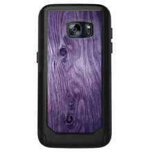DistinctInk OtterBox Commuter Series Case for Apple iPhone or Samsung Galaxy - Purple Weathered Wood Grain Print