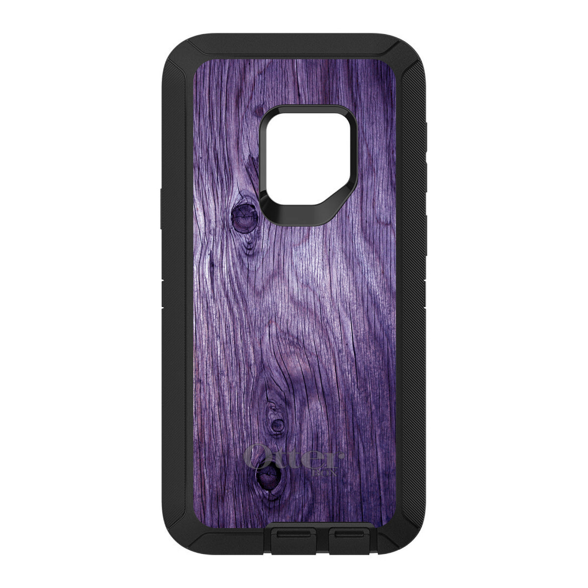 Purple Weathered Wood Grain Print OtterBox Defender Case for iPhone & Galaxy, view 11