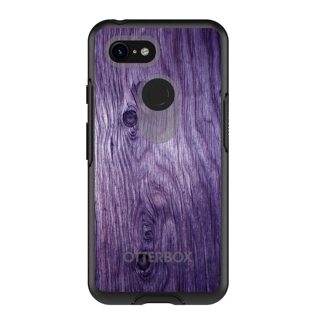 Purple Weathered Wood Grain Print OtterBox Symmetry Case for iPhone & Galaxy, view 15