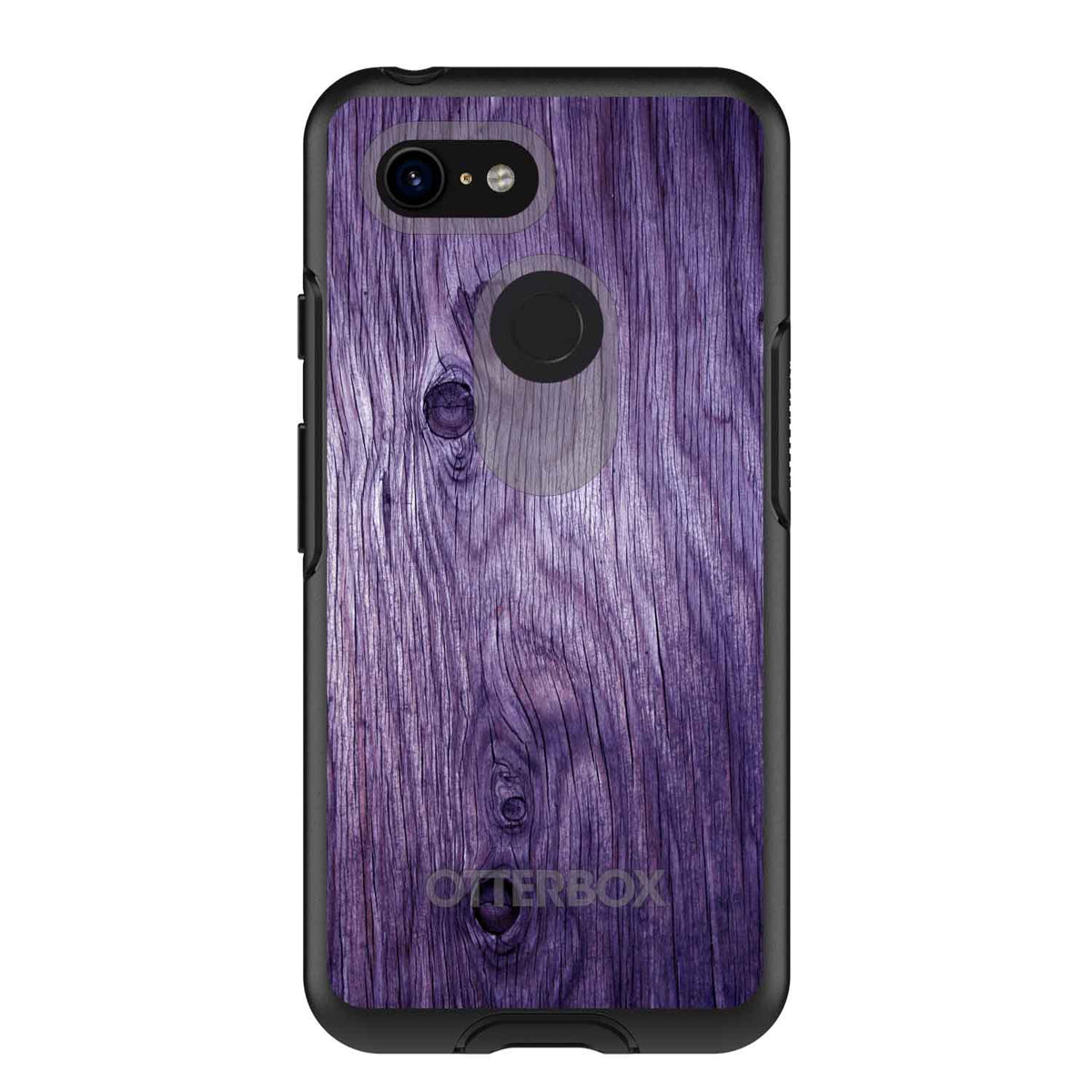 Purple Weathered Wood Grain Print OtterBox Symmetry Case for iPhone & Galaxy, view 15