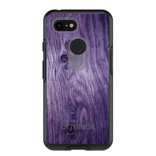 DistinctInk™ OtterBox Symmetry Series Case for Apple iPhone / Samsung Galaxy / Google Pixel - Purple Weathered Wood Grain Print