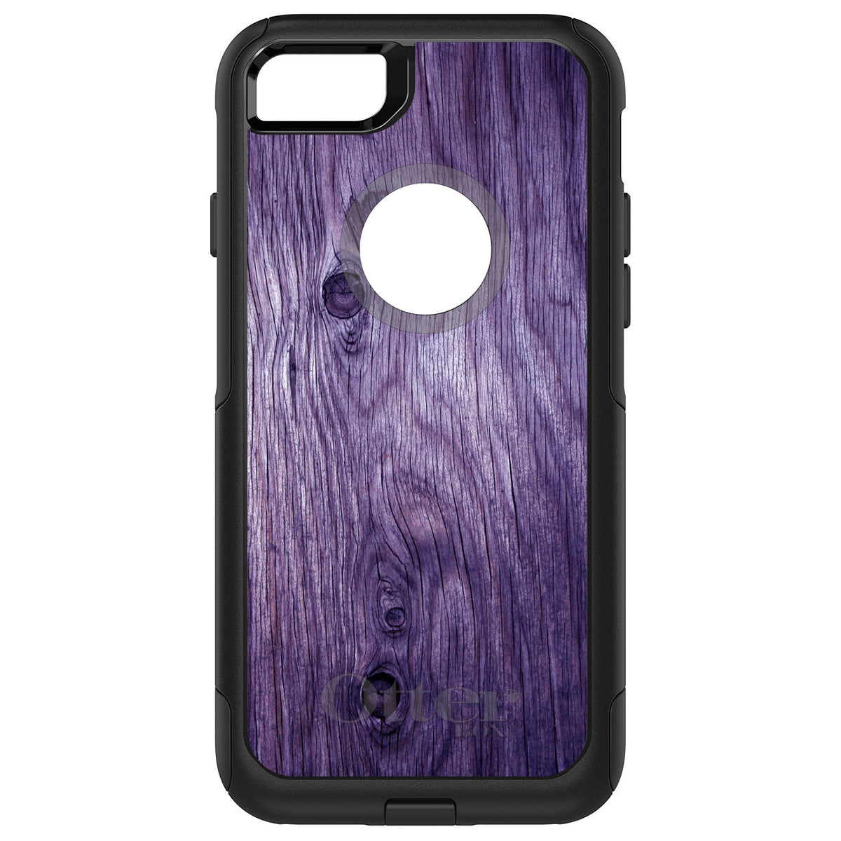 Purple Weathered Wood Grain Print OtterBox Commuter Case for iPhone & Galaxy