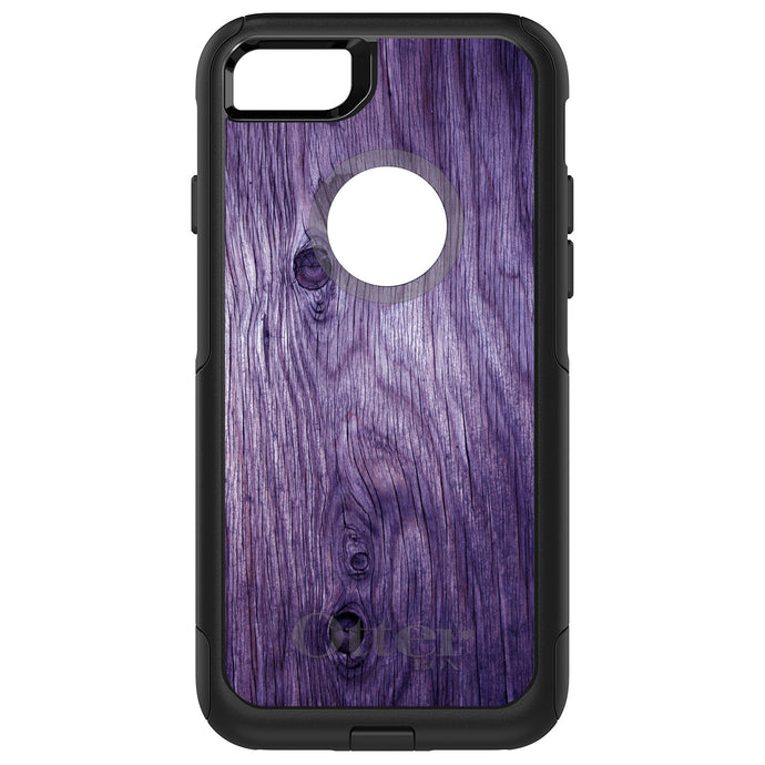 DistinctInk™ OtterBox Commuter Series Case for Apple iPhone or Samsung Galaxy - Purple Weathered Wood Grain Print