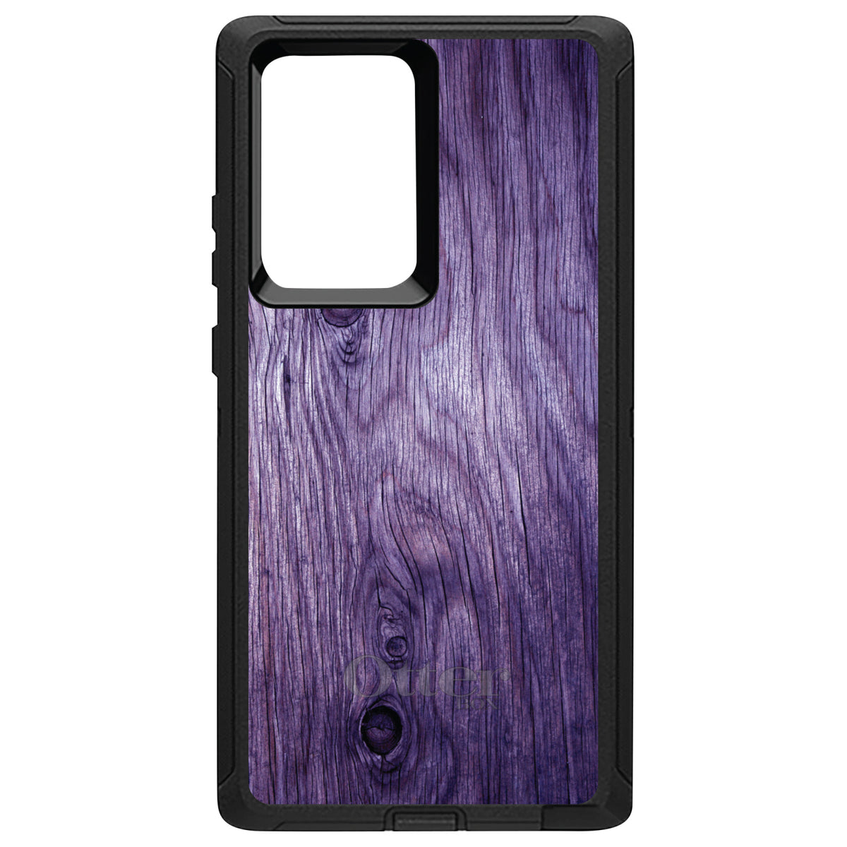 Purple Weathered Wood Grain Print OtterBox Defender Case for iPhone & Galaxy, view 13