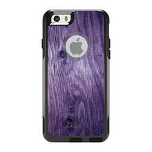 DistinctInk OtterBox Commuter Series Case for Apple iPhone or Samsung Galaxy - Purple Weathered Wood Grain Print