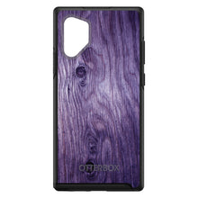 DistinctInk™ OtterBox Symmetry Series Case for Apple iPhone / Samsung Galaxy / Google Pixel - Purple Weathered Wood Grain Print