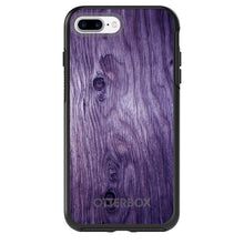 DistinctInk™ OtterBox Symmetry Series Case for Apple iPhone / Samsung Galaxy / Google Pixel - Purple Weathered Wood Grain Print