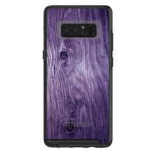 DistinctInk™ OtterBox Symmetry Series Case for Apple iPhone / Samsung Galaxy / Google Pixel - Purple Weathered Wood Grain Print