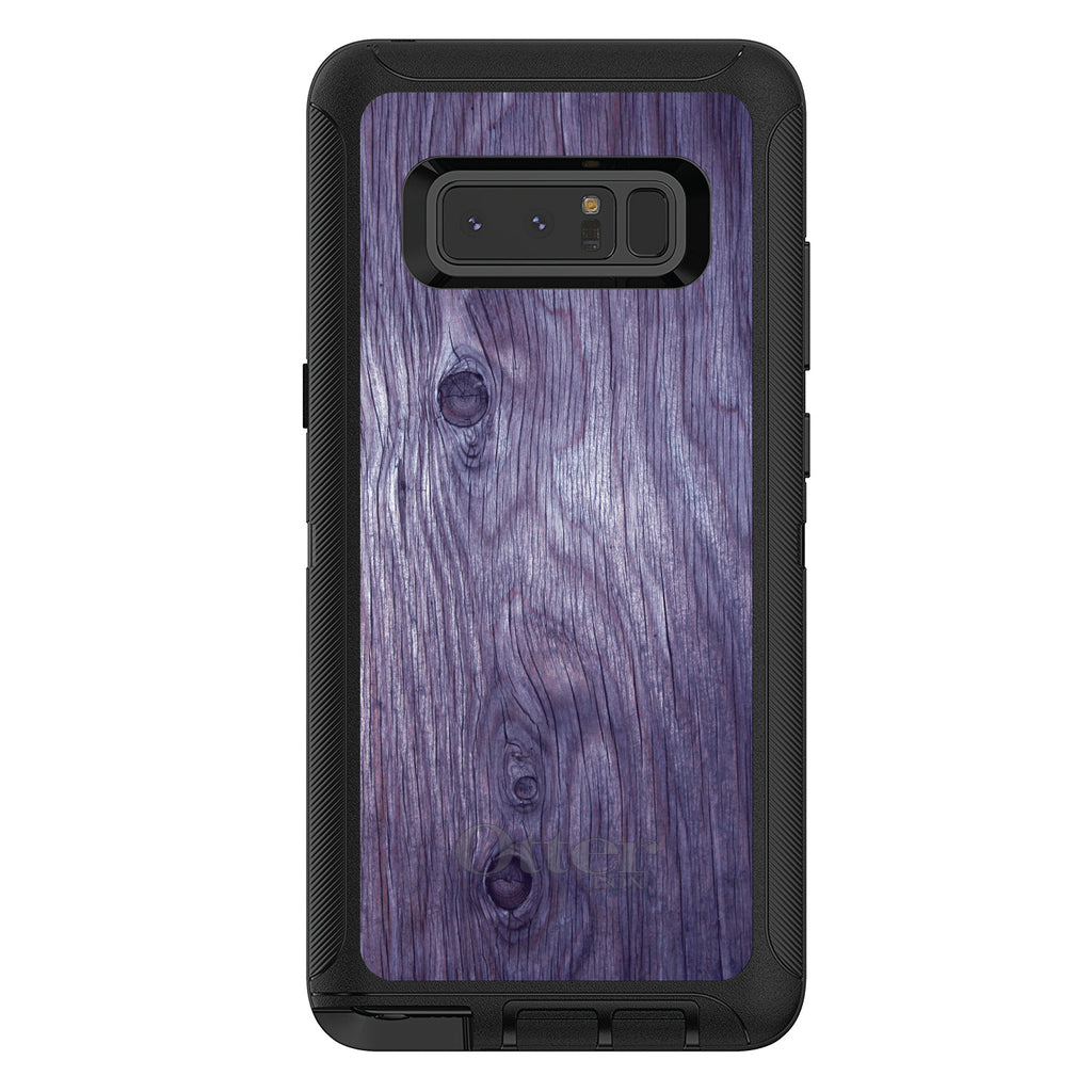 Purple Weathered Wood Grain Print OtterBox Defender Case for iPhone & Galaxy, view 17