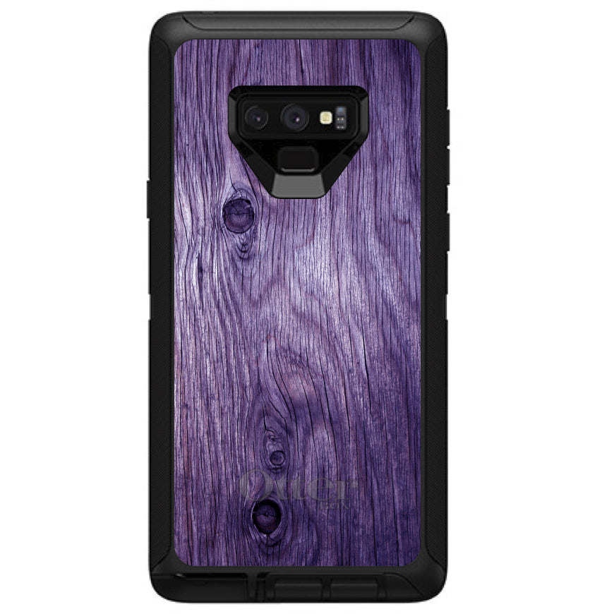 Purple Weathered Wood Grain Print OtterBox Defender Case for iPhone & Galaxy, view 16