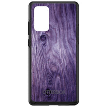 DistinctInk™ OtterBox Symmetry Series Case for Apple iPhone / Samsung Galaxy / Google Pixel - Purple Weathered Wood Grain Print