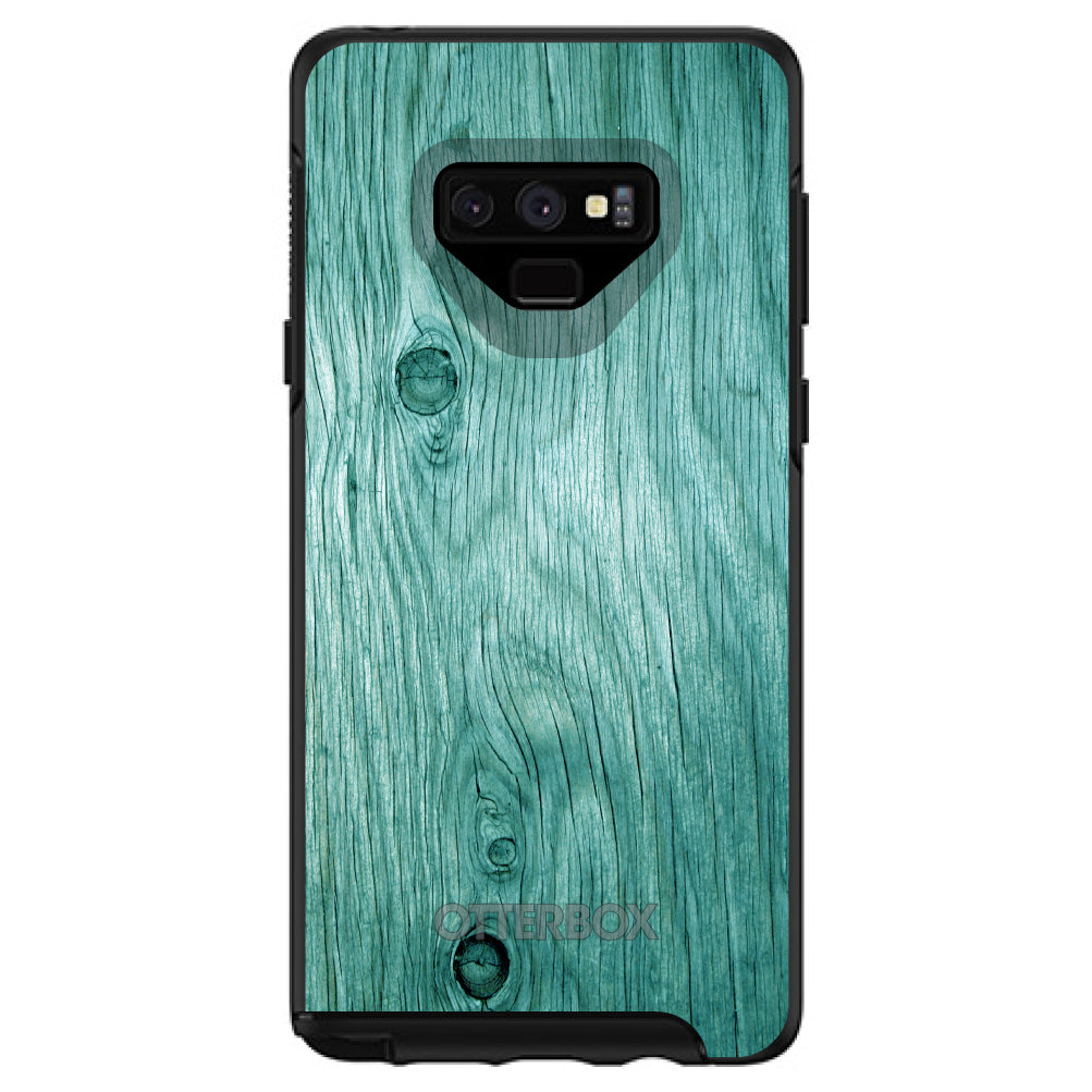 Teal Weathered Wood Grain Print OtterBox Symmetry Case for iPhone & Galaxy, view 13