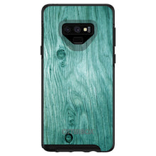 DistinctInk™ OtterBox Symmetry Series Case for Apple iPhone / Samsung Galaxy / Google Pixel - Teal Weathered Wood Grain Print