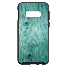 DistinctInk™ OtterBox Symmetry Series Case for Apple iPhone / Samsung Galaxy / Google Pixel - Teal Weathered Wood Grain Print
