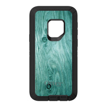DistinctInk™ OtterBox Defender Series Case for Apple iPhone / Samsung Galaxy / Google Pixel - Teal Weathered Wood Grain Print