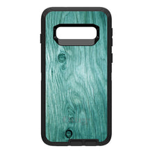 DistinctInk™ OtterBox Defender Series Case for Apple iPhone / Samsung Galaxy / Google Pixel - Teal Weathered Wood Grain Print