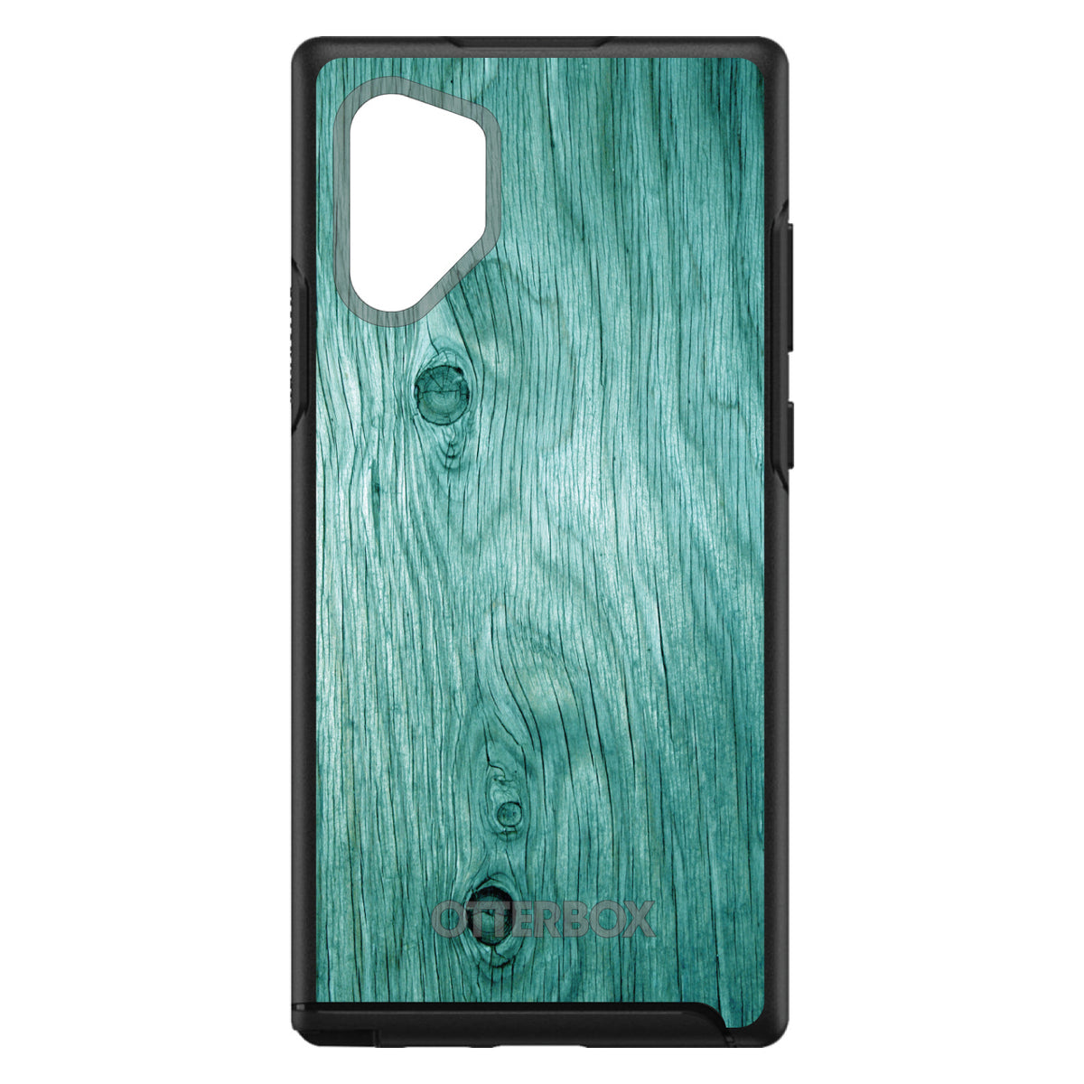 Teal Weathered Wood Grain Print OtterBox Symmetry Case for iPhone & Galaxy, view 12