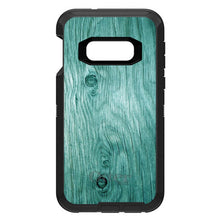 DistinctInk™ OtterBox Defender Series Case for Apple iPhone / Samsung Galaxy / Google Pixel - Teal Weathered Wood Grain Print
