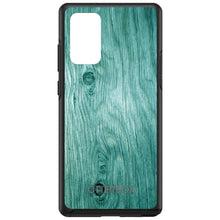 DistinctInk™ OtterBox Symmetry Series Case for Apple iPhone / Samsung Galaxy / Google Pixel - Teal Weathered Wood Grain Print