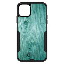 DistinctInk™ OtterBox Commuter Series Case for Apple iPhone or Samsung Galaxy - Teal Weathered Wood Grain Print