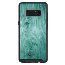 DistinctInk™ OtterBox Symmetry Series Case for Apple iPhone / Samsung Galaxy / Google Pixel - Teal Weathered Wood Grain Print