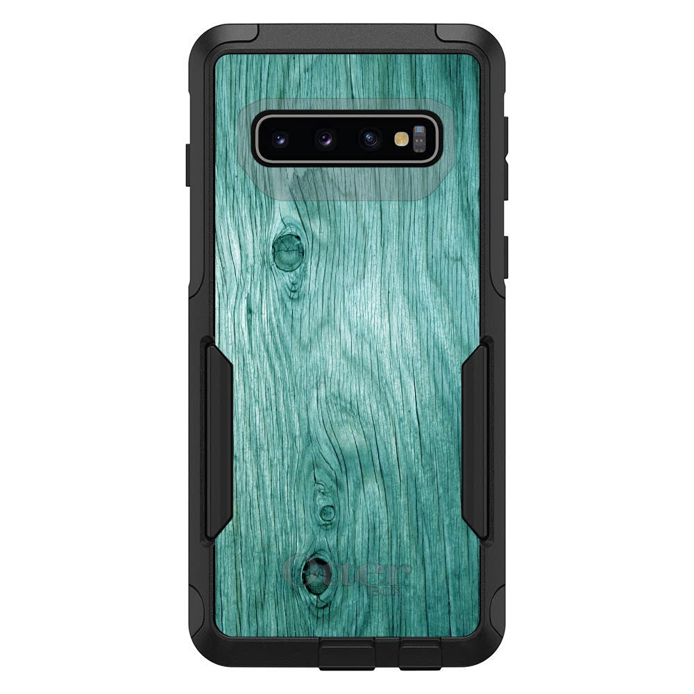 Teal Weathered Wood Grain Print OtterBox Commuter Case for iPhone & Galaxy, view 7