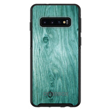 DistinctInk™ OtterBox Symmetry Series Case for Apple iPhone / Samsung Galaxy / Google Pixel - Teal Weathered Wood Grain Print