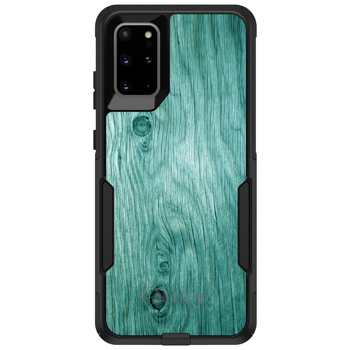 Teal Weathered Wood Grain Print OtterBox Commuter Case for iPhone & Galaxy, view 6