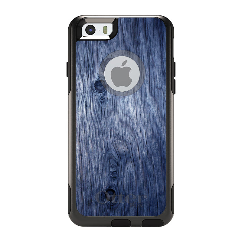 Dark Blue Weathered Wood Grain Print OtterBox Commuter Case for iPhone & Galaxy, view 4