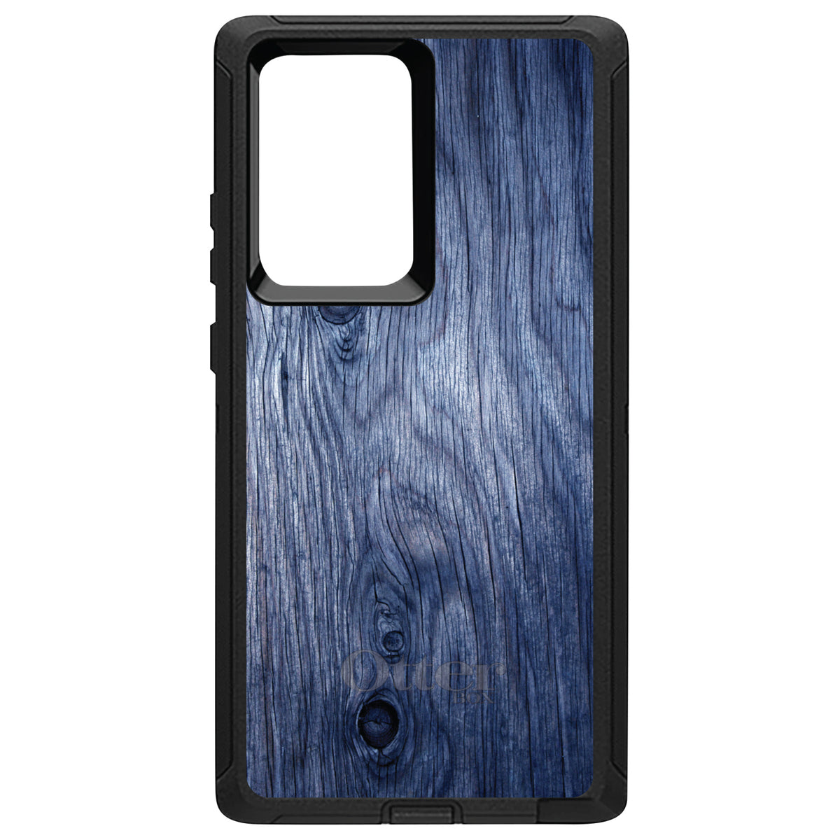 Dark Blue Weathered Wood Grain Print OtterBox Defender Case for iPhone & Galaxy, view 13