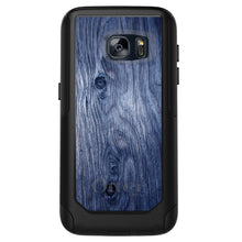 DistinctInk™ OtterBox Commuter Series Case for Apple iPhone or Samsung Galaxy - Dark Blue Weathered Wood Grain Print