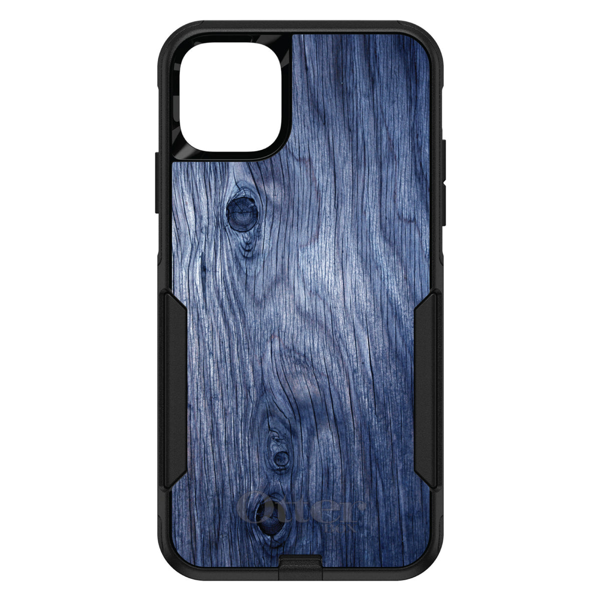 Dark Blue Weathered Wood Grain Print OtterBox Commuter Case for iPhone & Galaxy, view 2
