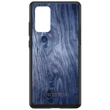DistinctInk™ OtterBox Symmetry Series Case for Apple iPhone / Samsung Galaxy / Google Pixel - Dark Blue Weathered Wood Grain Print