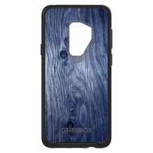 DistinctInk™ OtterBox Symmetry Series Case for Apple iPhone / Samsung Galaxy / Google Pixel - Dark Blue Weathered Wood Grain Print