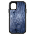 Dark Blue Weathered Wood Grain Print OtterBox Defender Case for iPhone & Galaxy, view 2
