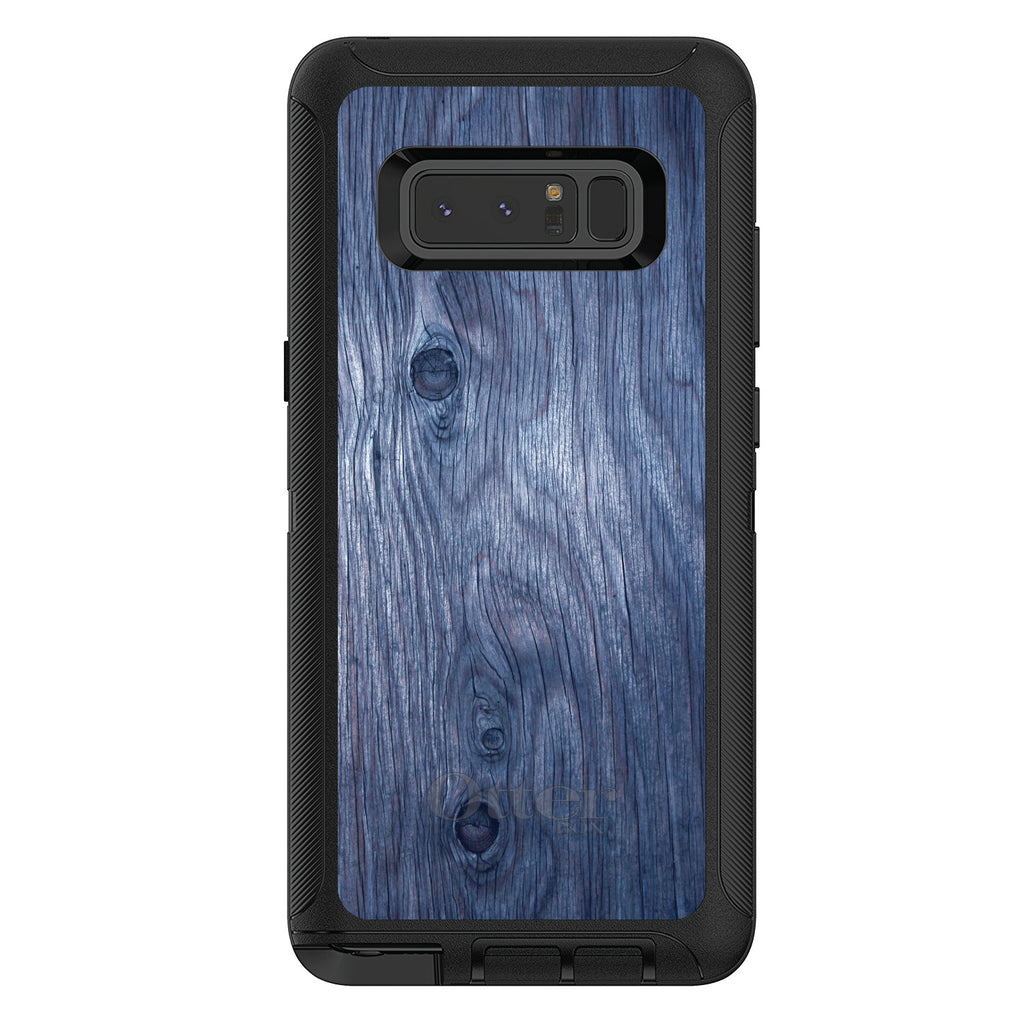 Dark Blue Weathered Wood Grain Print OtterBox Defender Case for iPhone & Galaxy, view 17