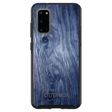 DistinctInk™ OtterBox Symmetry Series Case for Apple iPhone / Samsung Galaxy / Google Pixel - Dark Blue Weathered Wood Grain Print