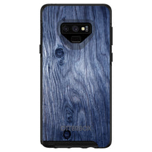 DistinctInk™ OtterBox Symmetry Series Case for Apple iPhone / Samsung Galaxy / Google Pixel - Dark Blue Weathered Wood Grain Print
