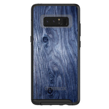 DistinctInk™ OtterBox Symmetry Series Case for Apple iPhone / Samsung Galaxy / Google Pixel - Dark Blue Weathered Wood Grain Print