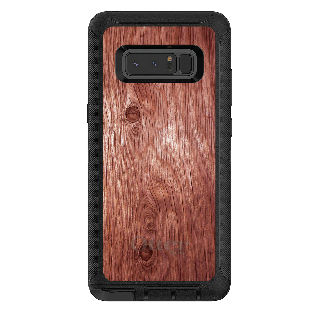 Dark Red Weathered Wood Grain Print OtterBox Defender Case for iPhone & Galaxy, view 17