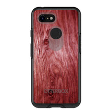 DistinctInk™ OtterBox Symmetry Series Case for Apple iPhone / Samsung Galaxy / Google Pixel - Dark Red Weathered Wood Grain Print
