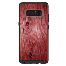 DistinctInk™ OtterBox Symmetry Series Case for Apple iPhone / Samsung Galaxy / Google Pixel - Dark Red Weathered Wood Grain Print