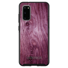 DistinctInk™ OtterBox Symmetry Series Case for Apple iPhone / Samsung Galaxy / Google Pixel - Fuchsia Weathered Wood Grain Print