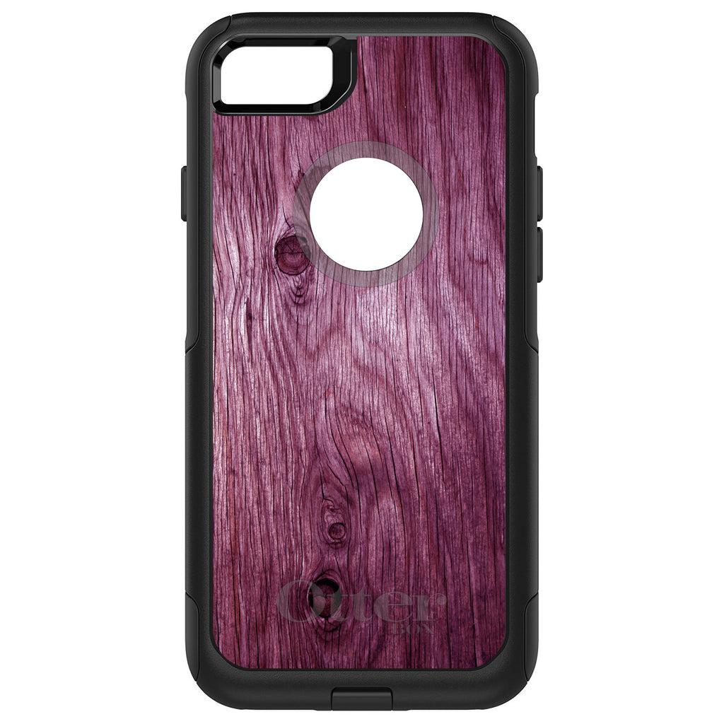 Fuchsia Weathered Wood Grain Print OtterBox Commuter Case for iPhone & Galaxy