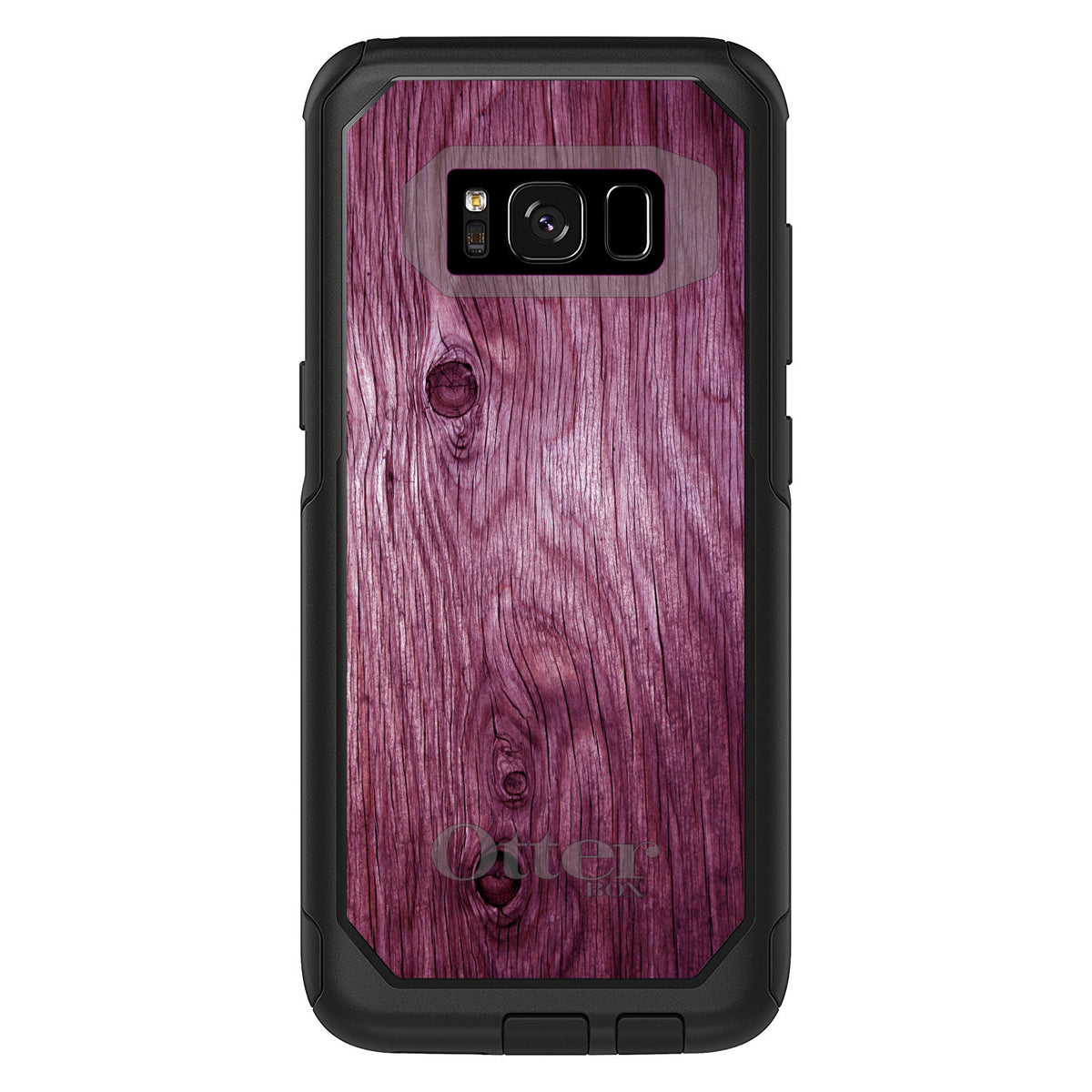 Fuchsia Weathered Wood Grain Print OtterBox Commuter Case for iPhone & Galaxy, view 10